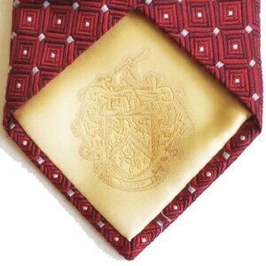 Donald Trump Signature Collection Silk Tie 60"  Red Gray